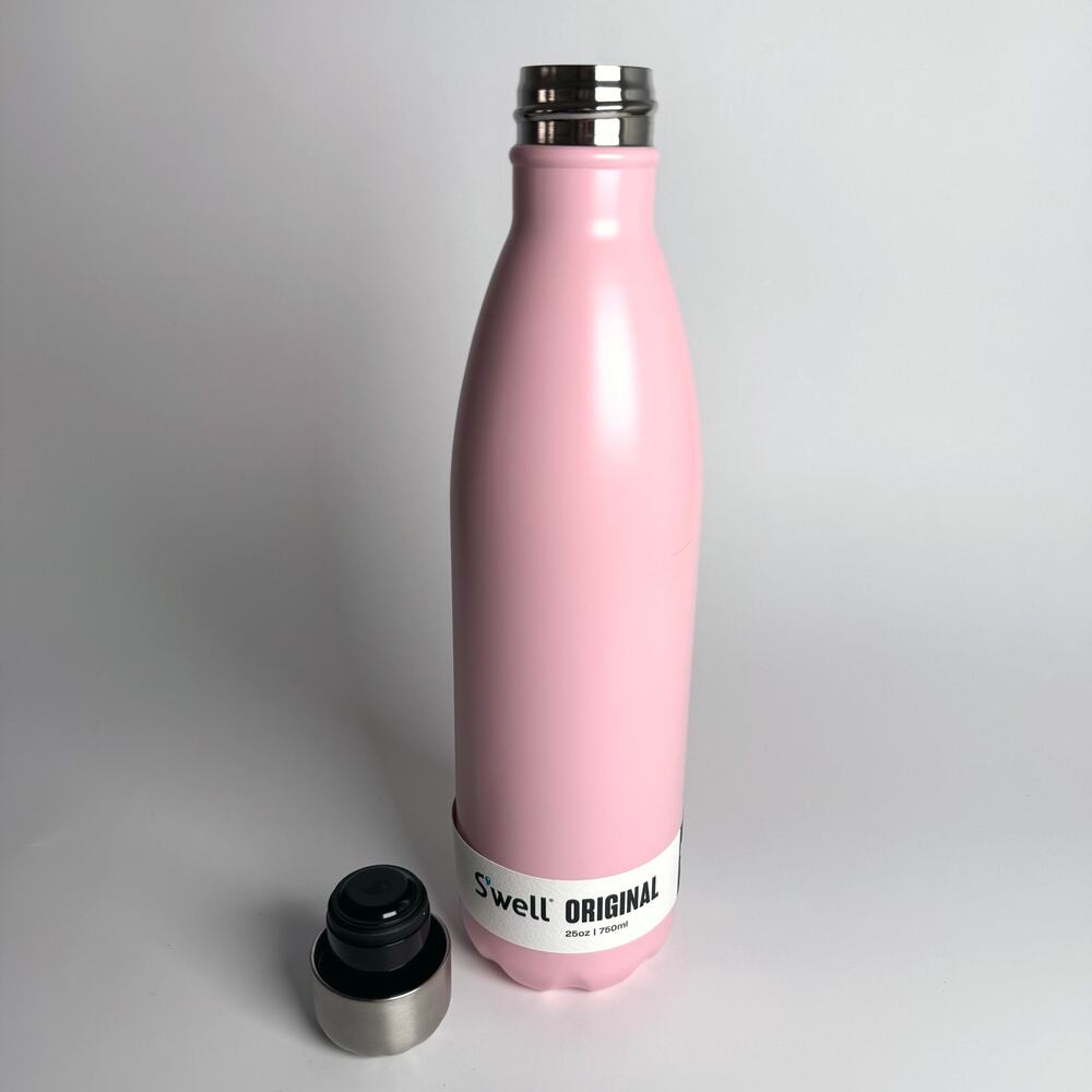 S'well Classic Insulated Water Bottle 25 oz 750ml Peony Pink New Other READ